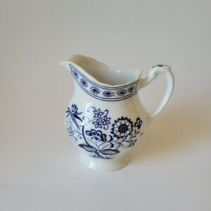 J& G Meakin Classic White Blue Nordic Creamer England